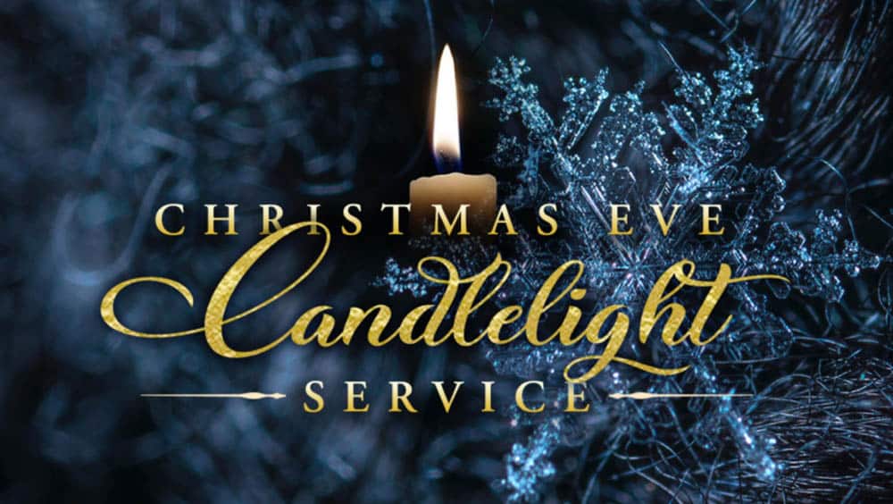 Christmas Eve candlelight service poster