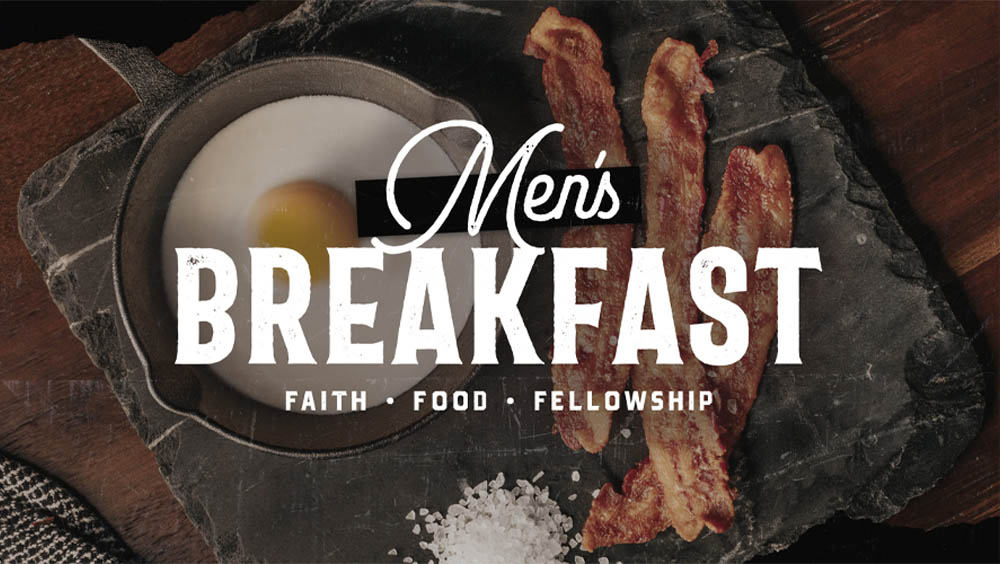 Men’s Breakfast with bacon and egg plate