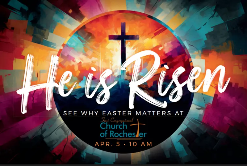 He is Risen - Easter postcard